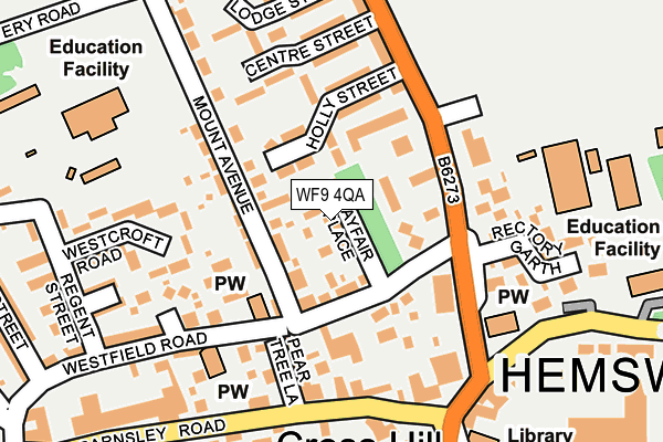 WF9 4QA map - OS OpenMap – Local (Ordnance Survey)