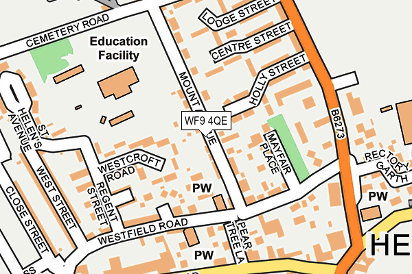 WF9 4QE map - OS OpenMap – Local (Ordnance Survey)