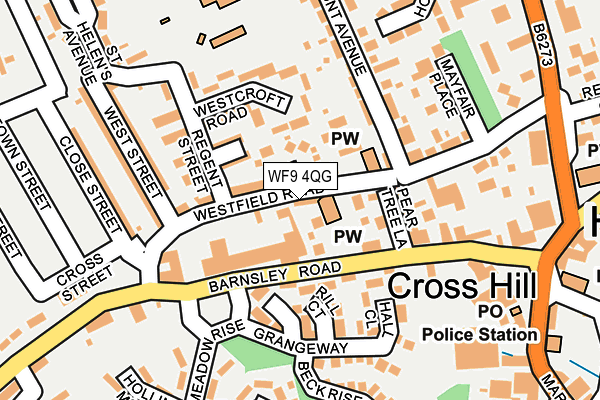 WF9 4QG map - OS OpenMap – Local (Ordnance Survey)
