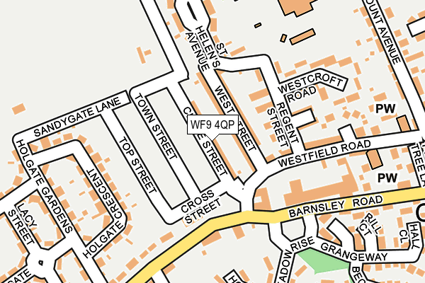 WF9 4QP map - OS OpenMap – Local (Ordnance Survey)