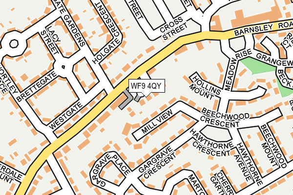 WF9 4QY map - OS OpenMap – Local (Ordnance Survey)