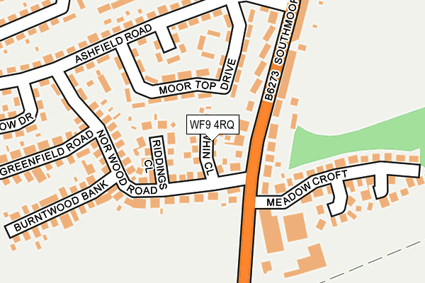 WF9 4RQ map - OS OpenMap – Local (Ordnance Survey)
