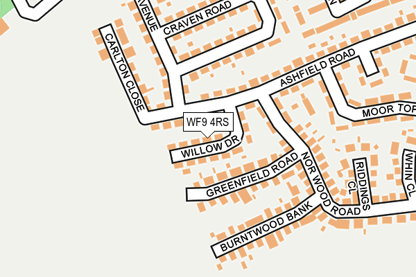 WF9 4RS map - OS OpenMap – Local (Ordnance Survey)