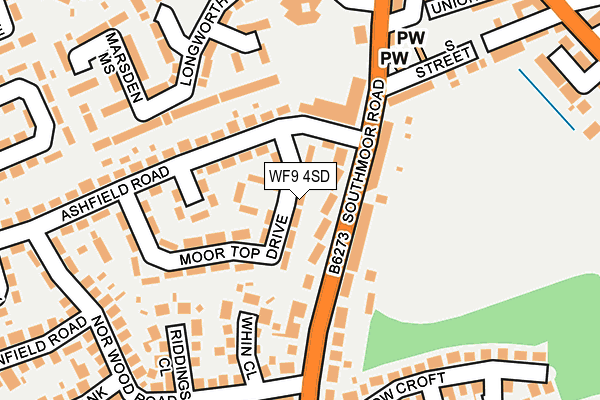 WF9 4SD map - OS OpenMap – Local (Ordnance Survey)