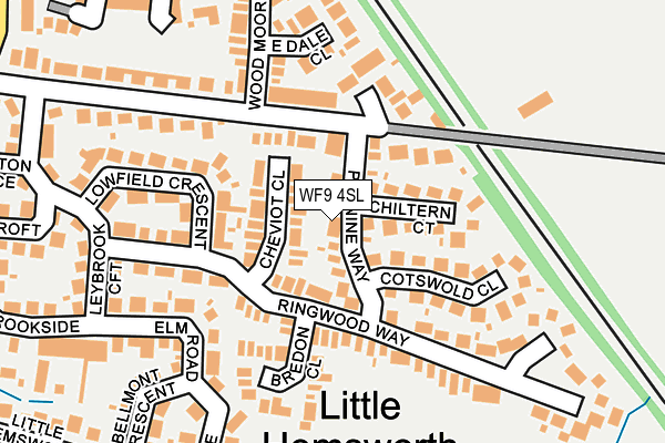 WF9 4SL map - OS OpenMap – Local (Ordnance Survey)