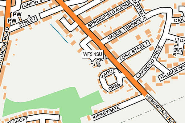 WF9 4SU map - OS OpenMap – Local (Ordnance Survey)