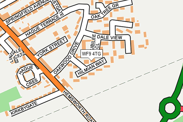 WF9 4TG map - OS OpenMap – Local (Ordnance Survey)