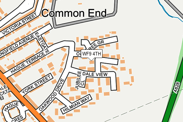 WF9 4TH map - OS OpenMap – Local (Ordnance Survey)