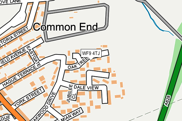 WF9 4TJ map - OS OpenMap – Local (Ordnance Survey)