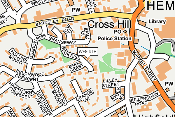 WF9 4TP map - OS OpenMap – Local (Ordnance Survey)