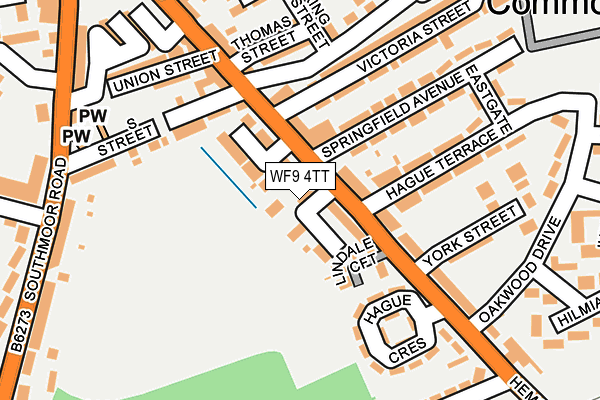 WF9 4TT map - OS OpenMap – Local (Ordnance Survey)