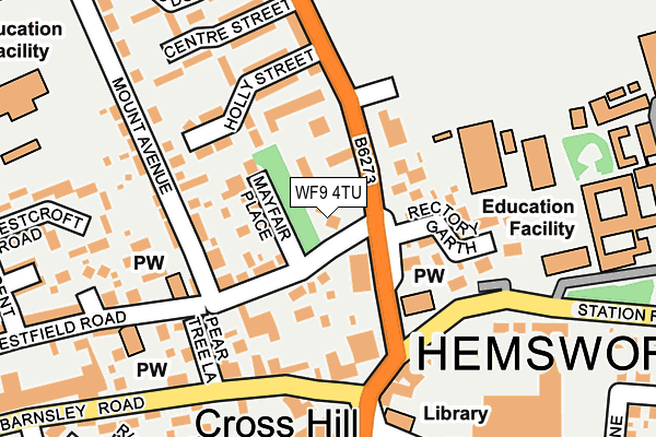 WF9 4TU map - OS OpenMap – Local (Ordnance Survey)