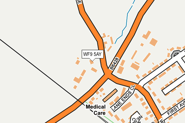 WF9 5AY map - OS OpenMap – Local (Ordnance Survey)