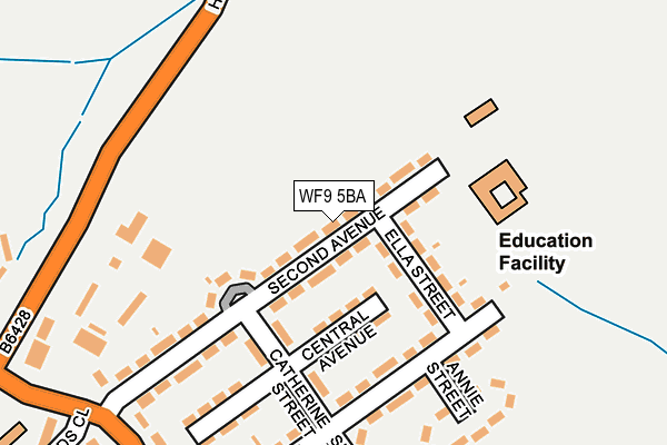 WF9 5BA map - OS OpenMap – Local (Ordnance Survey)