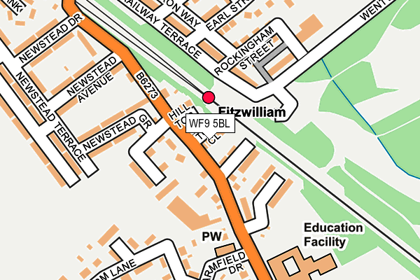 WF9 5BL map - OS OpenMap – Local (Ordnance Survey)