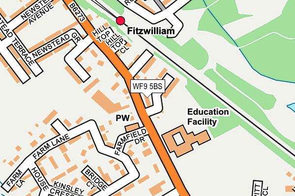 WF9 5BS map - OS OpenMap – Local (Ordnance Survey)