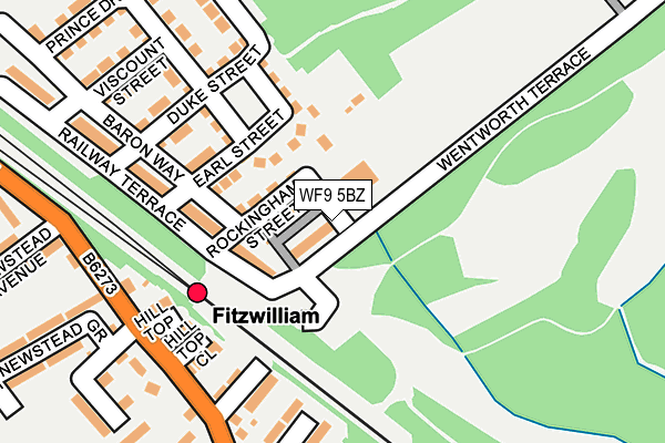 WF9 5BZ map - OS OpenMap – Local (Ordnance Survey)