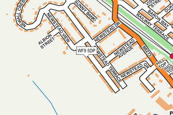 WF9 5DP map - OS OpenMap – Local (Ordnance Survey)