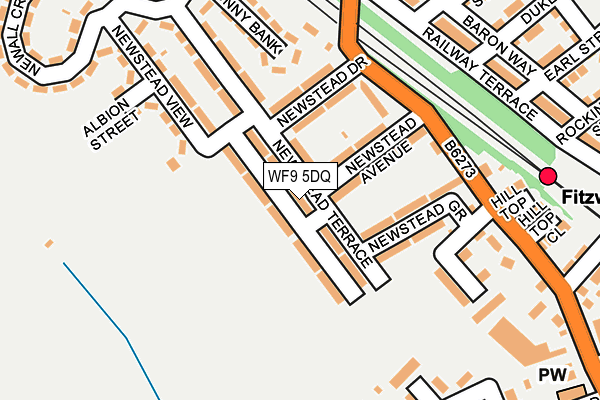 WF9 5DQ map - OS OpenMap – Local (Ordnance Survey)