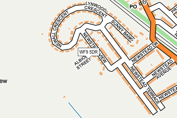 WF9 5DR map - OS OpenMap – Local (Ordnance Survey)