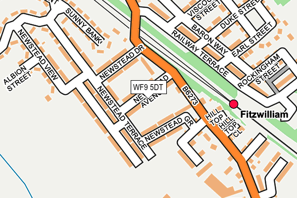 WF9 5DT map - OS OpenMap – Local (Ordnance Survey)