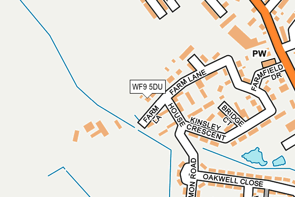 WF9 5DU map - OS OpenMap – Local (Ordnance Survey)