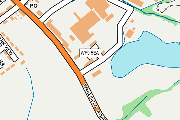WF9 5EA map - OS OpenMap – Local (Ordnance Survey)