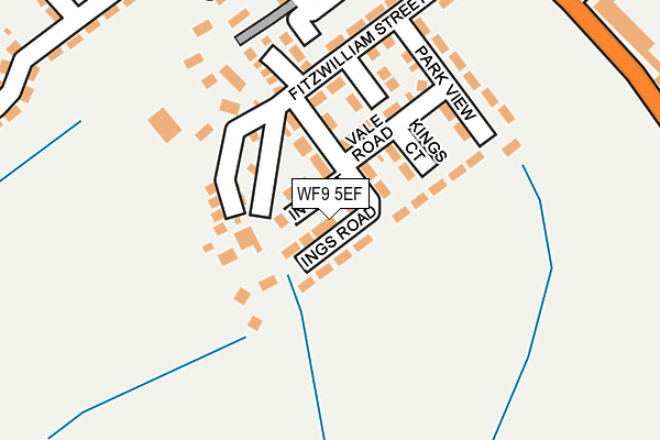 WF9 5EF map - OS OpenMap – Local (Ordnance Survey)