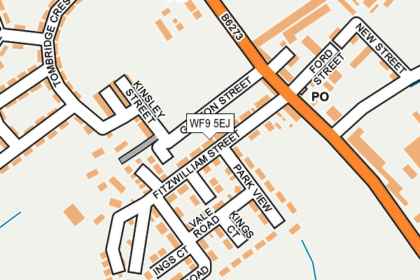 WF9 5EJ map - OS OpenMap – Local (Ordnance Survey)