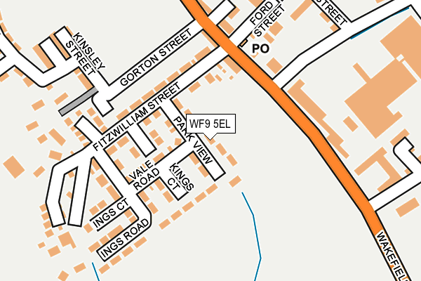 WF9 5EL map - OS OpenMap – Local (Ordnance Survey)