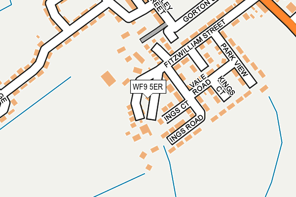 WF9 5ER map - OS OpenMap – Local (Ordnance Survey)