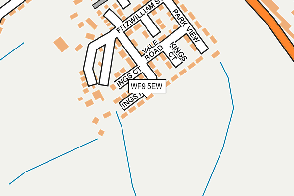 WF9 5EW map - OS OpenMap – Local (Ordnance Survey)