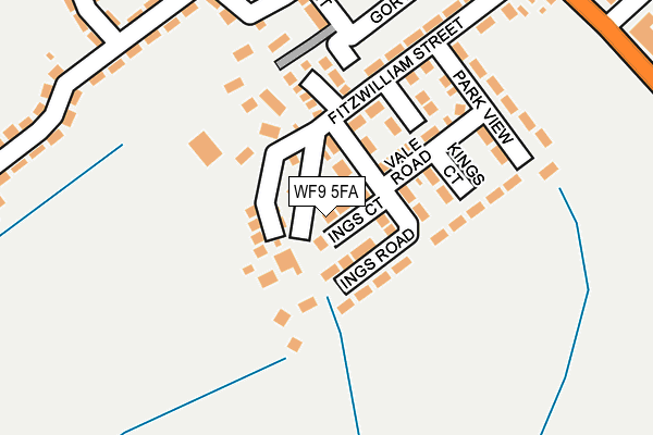WF9 5FA map - OS OpenMap – Local (Ordnance Survey)