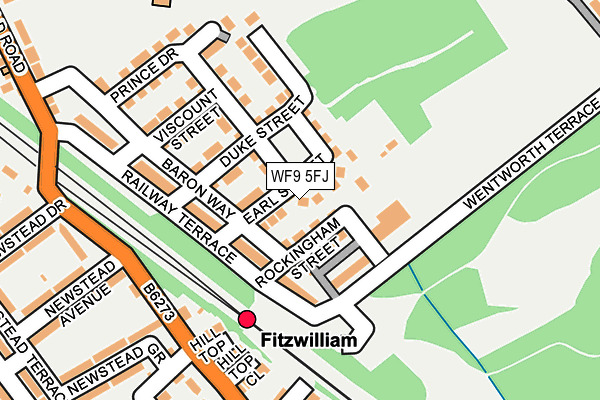 WF9 5FJ map - OS OpenMap – Local (Ordnance Survey)