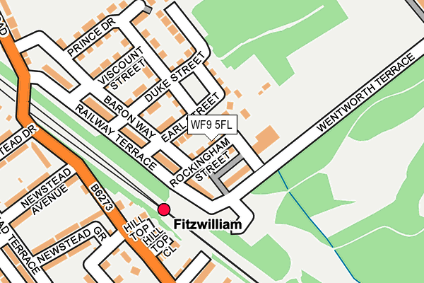 WF9 5FL map - OS OpenMap – Local (Ordnance Survey)