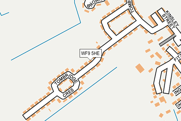 WF9 5HE map - OS OpenMap – Local (Ordnance Survey)
