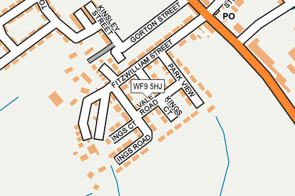 WF9 5HJ map - OS OpenMap – Local (Ordnance Survey)