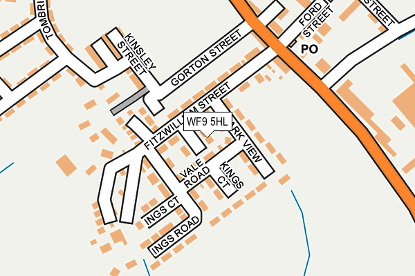 WF9 5HL map - OS OpenMap – Local (Ordnance Survey)