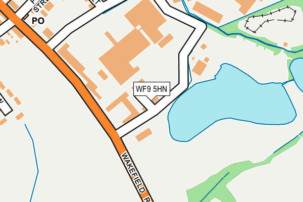 WF9 5HN map - OS OpenMap – Local (Ordnance Survey)