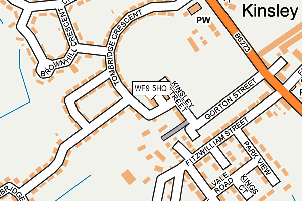 WF9 5HQ map - OS OpenMap – Local (Ordnance Survey)