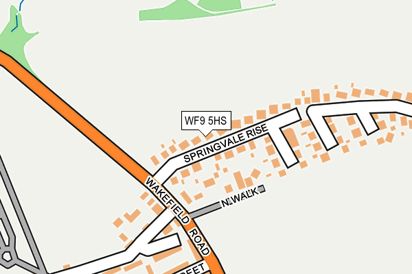 WF9 5HS map - OS OpenMap – Local (Ordnance Survey)