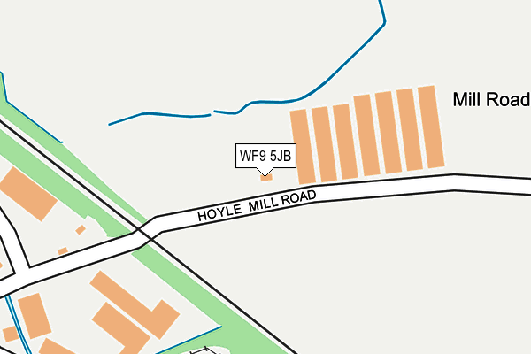 WF9 5JB map - OS OpenMap – Local (Ordnance Survey)