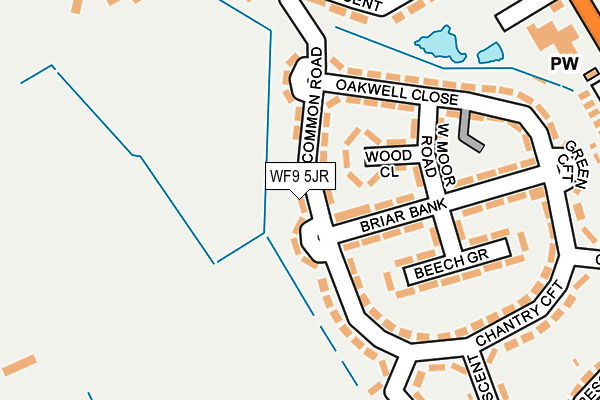 WF9 5JR map - OS OpenMap – Local (Ordnance Survey)