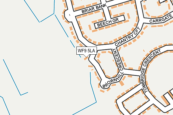 WF9 5LA map - OS OpenMap – Local (Ordnance Survey)