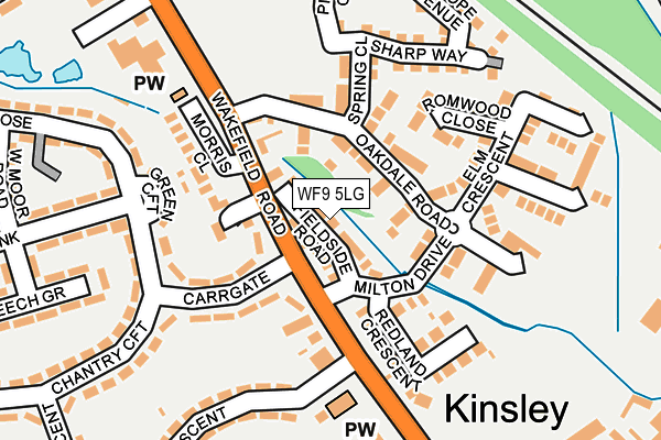 WF9 5LG map - OS OpenMap – Local (Ordnance Survey)