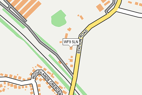 WF9 5LN map - OS OpenMap – Local (Ordnance Survey)
