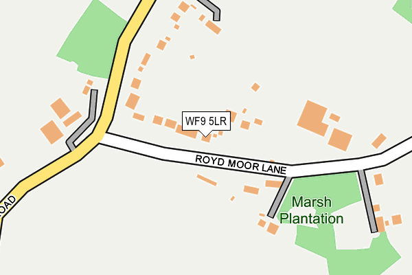 WF9 5LR map - OS OpenMap – Local (Ordnance Survey)