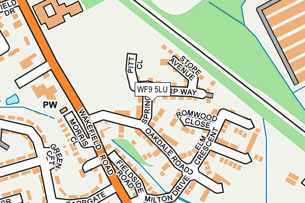 WF9 5LU map - OS OpenMap – Local (Ordnance Survey)