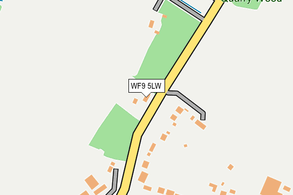 WF9 5LW map - OS OpenMap – Local (Ordnance Survey)