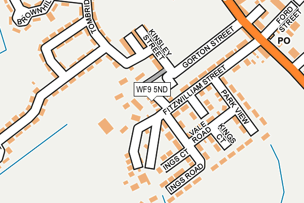 WF9 5ND map - OS OpenMap – Local (Ordnance Survey)